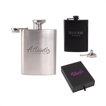 Picture of 8 Oz. Oakhurst Flask and Funnel Gift Set