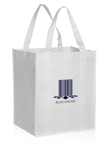 Picture of Reusable Grocery Tote Bags (13"x15"x10")