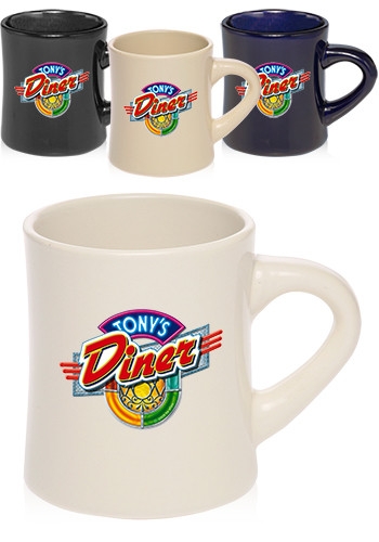 Picture of 12 Oz. Thick Grip Glossy Ceramic Diner Mugs