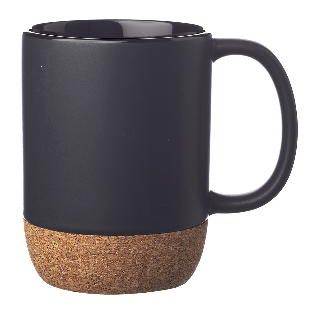 Picture of 15 oz Matte Cork Bottom Ceramic Mugs