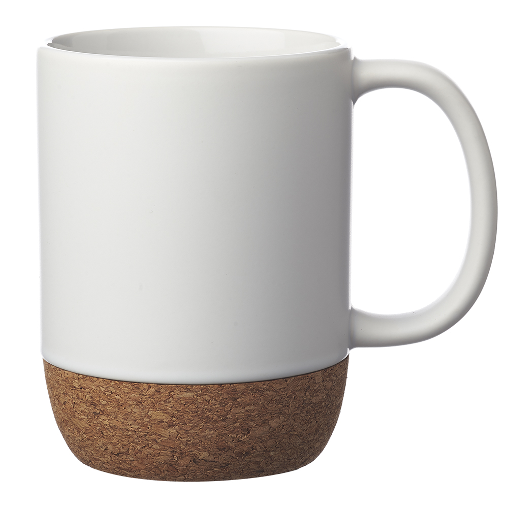 Picture of 15 oz Matte Cork Bottom Ceramic Mugs