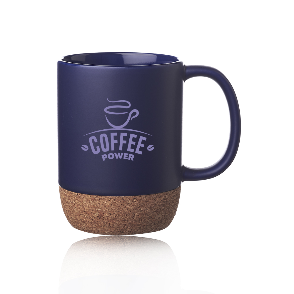 Picture of 15 oz Matte Cork Bottom Ceramic Mugs