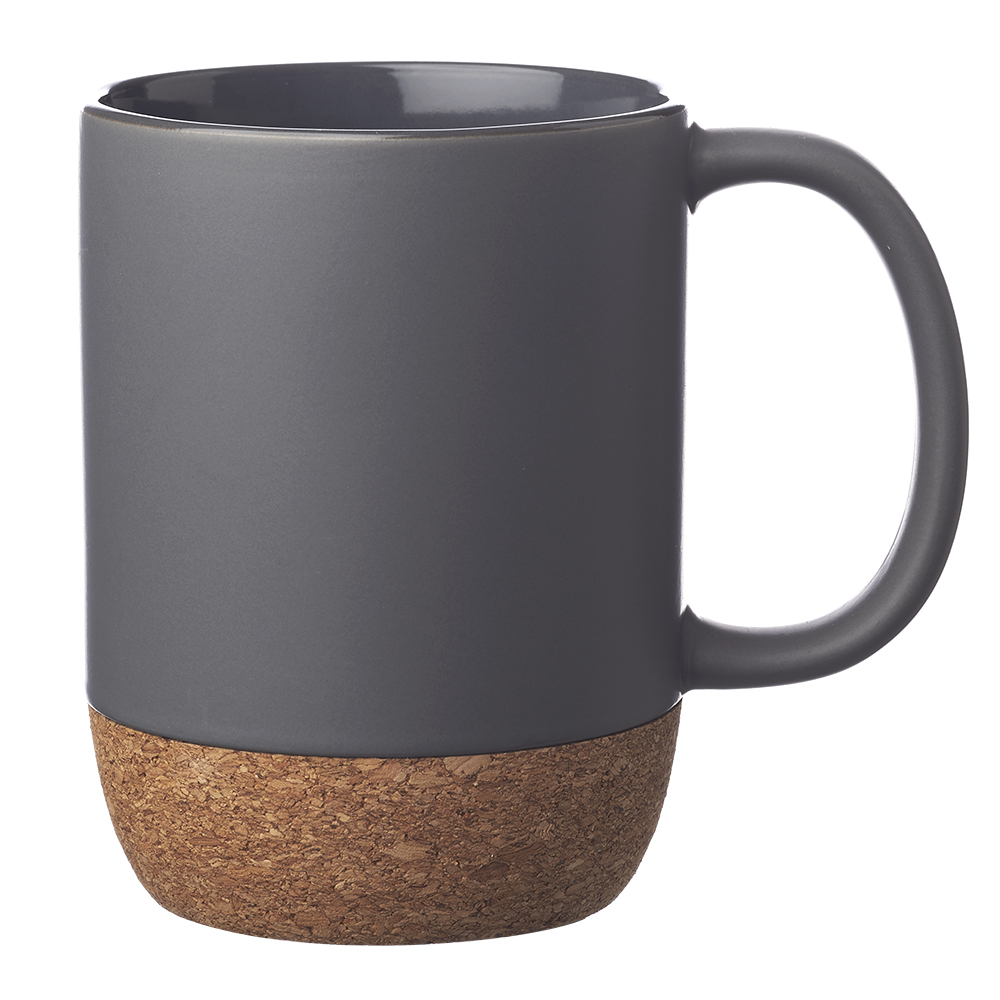 Picture of 15 oz Matte Cork Bottom Ceramic Mugs