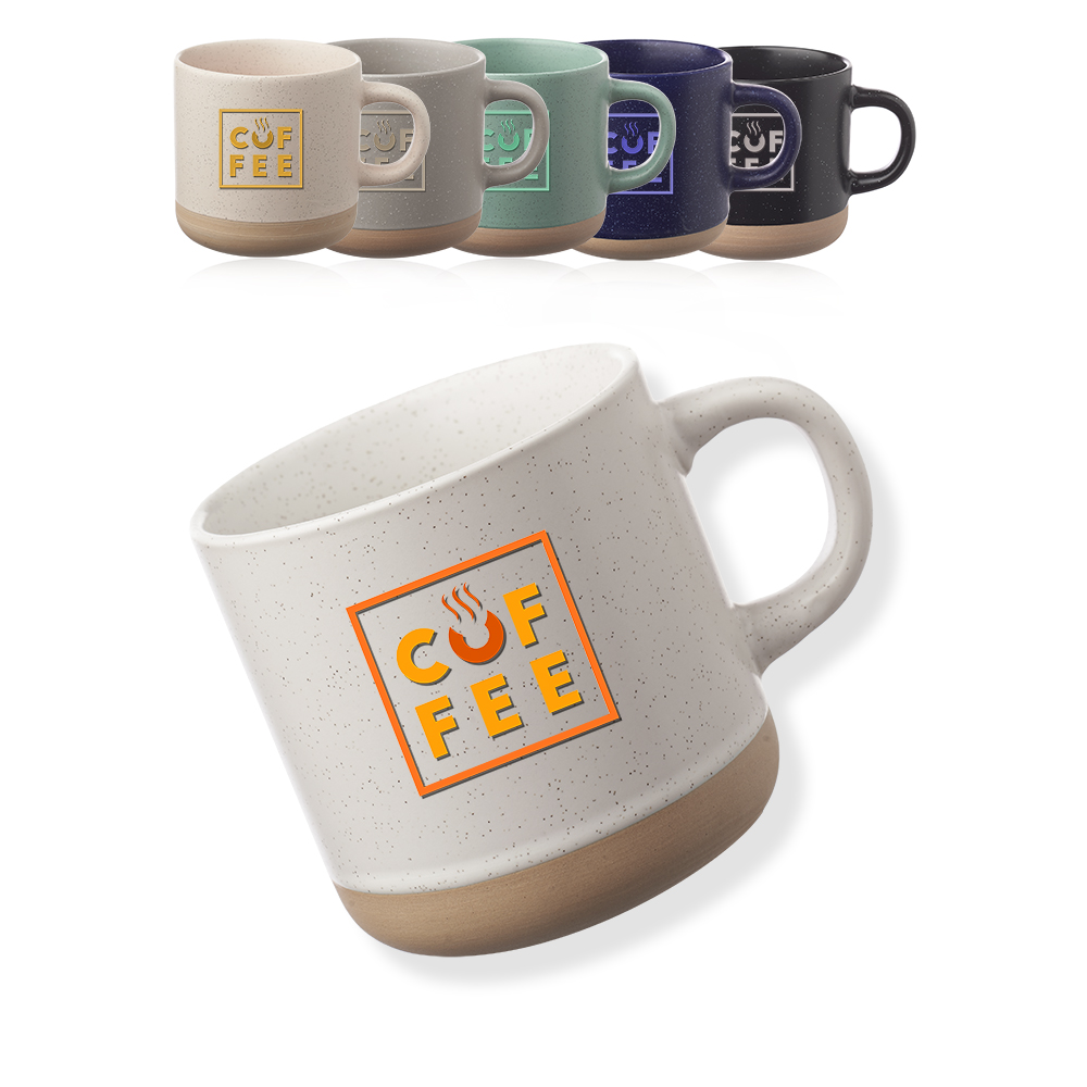 Picture of 11 oz. Cosmic Speckled Clay Coffee Mugs