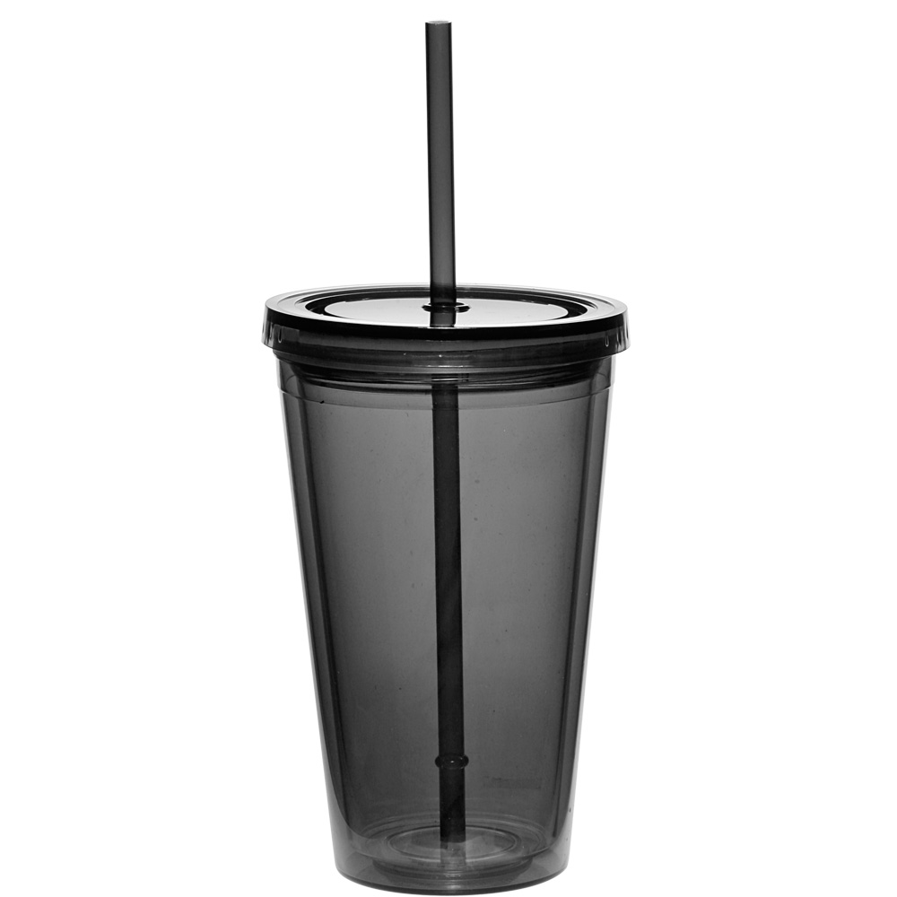 Picture of 16 Oz. Double Wall Acrylic Tumblers w/Straws