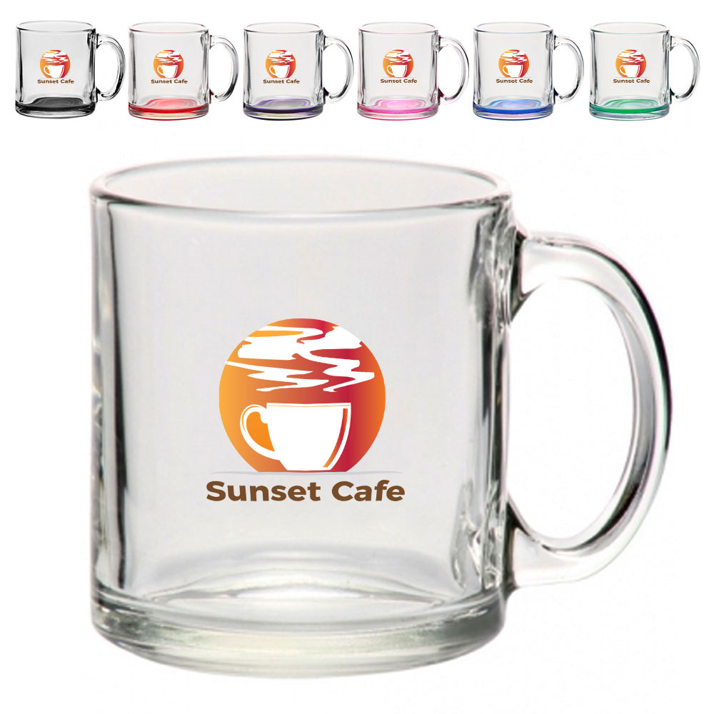 Picture of 13 oz. Import Clear Glass Coffee Mugs