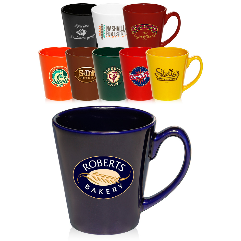Picture of 12 Oz. Latte Coffee Mug - White