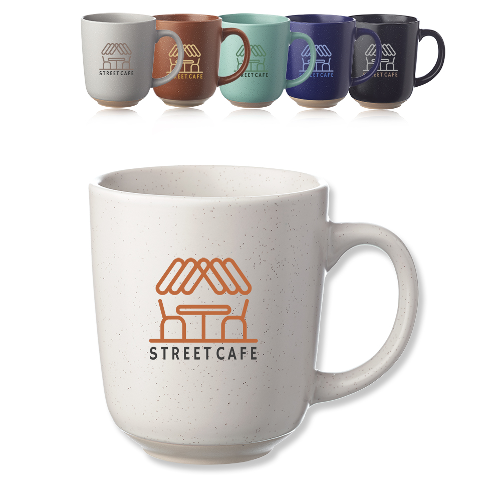 Picture of 17 oz. Ocean Pines Speckled Clay Bistro Mugs