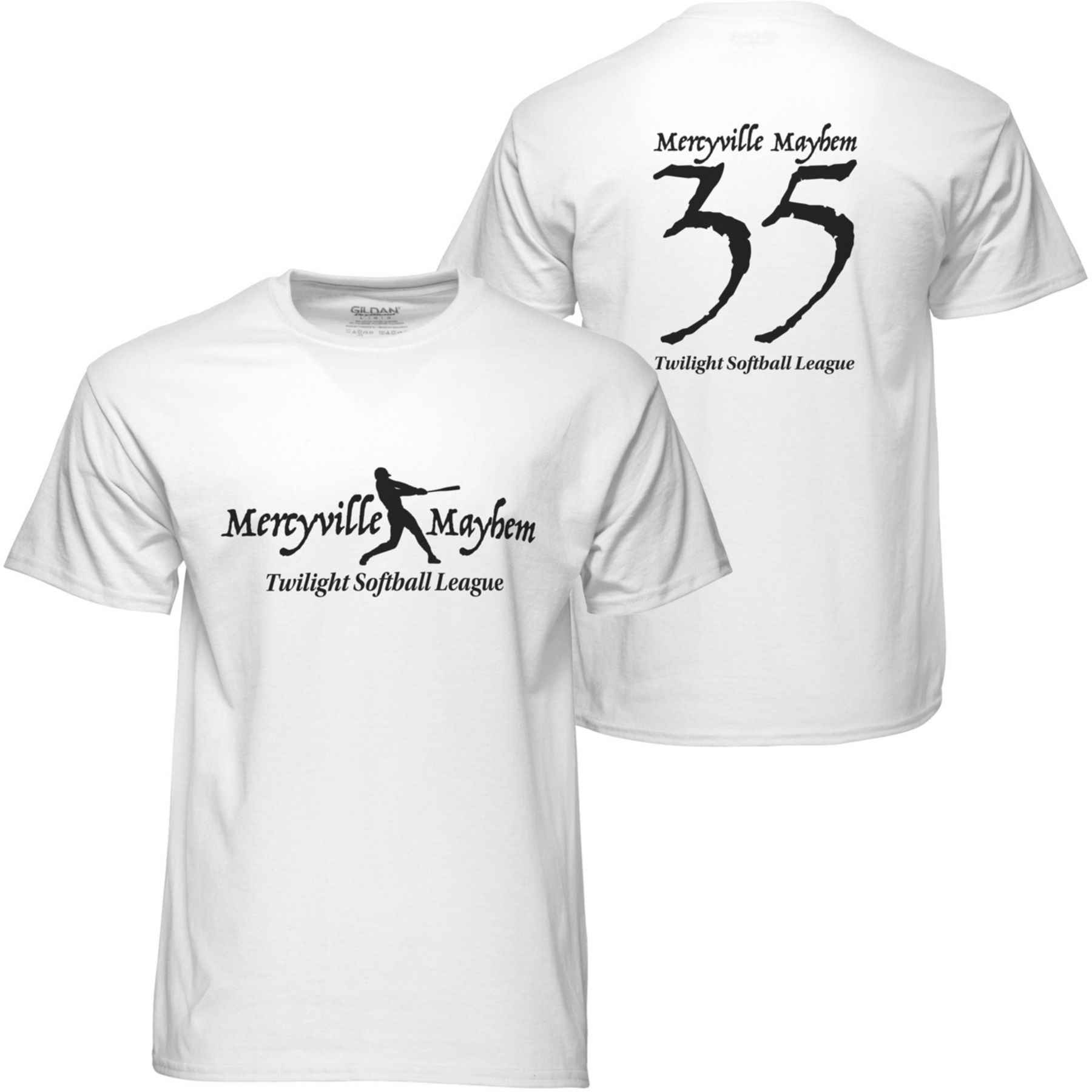 Picture of Gildan Screen Printed 50/50 White T-Shirt