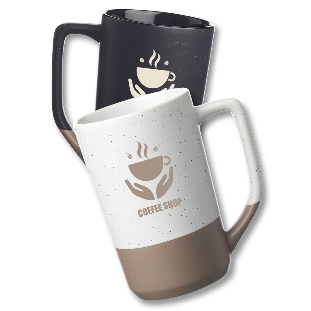 Picture of 17 oz. Speckle Glazed Two Tone Ceramic Mugs