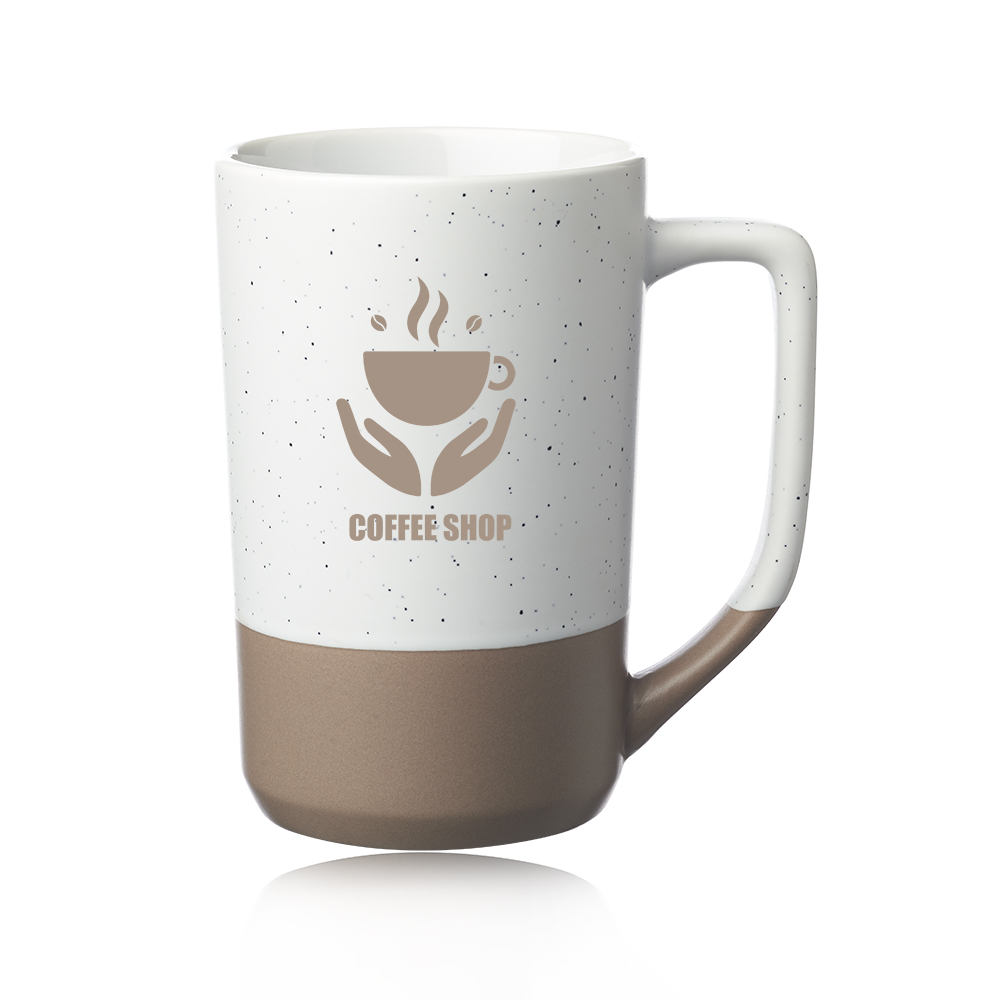 Picture of 17 oz. Speckle Glazed Two Tone Ceramic Mugs
