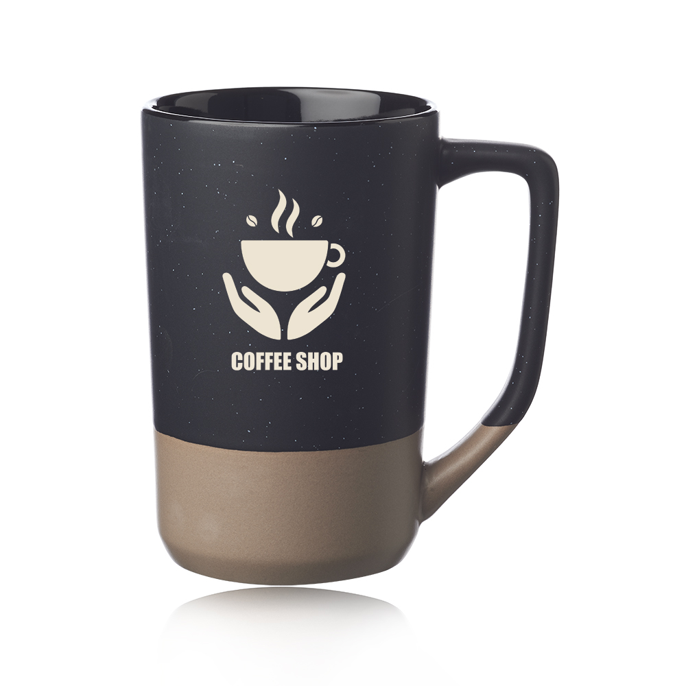 Picture of 17 oz. Speckle Glazed Two Tone Ceramic Mugs