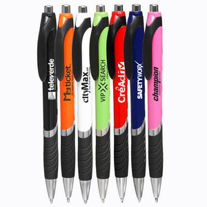 Picture of Bright Color Rubber Grip Ballpoint Pen