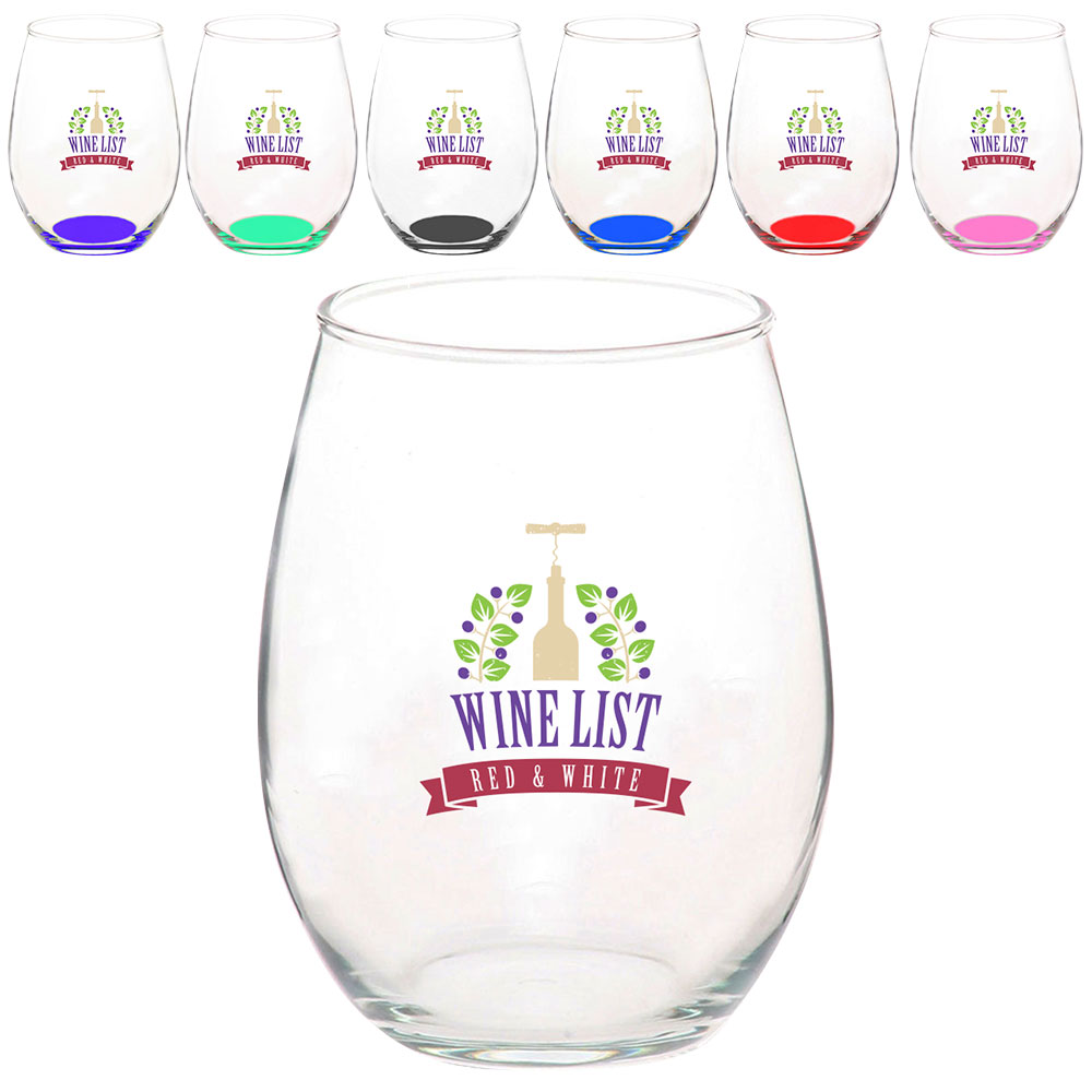Picture of 15 oz. Import Stemless Wine Glasses