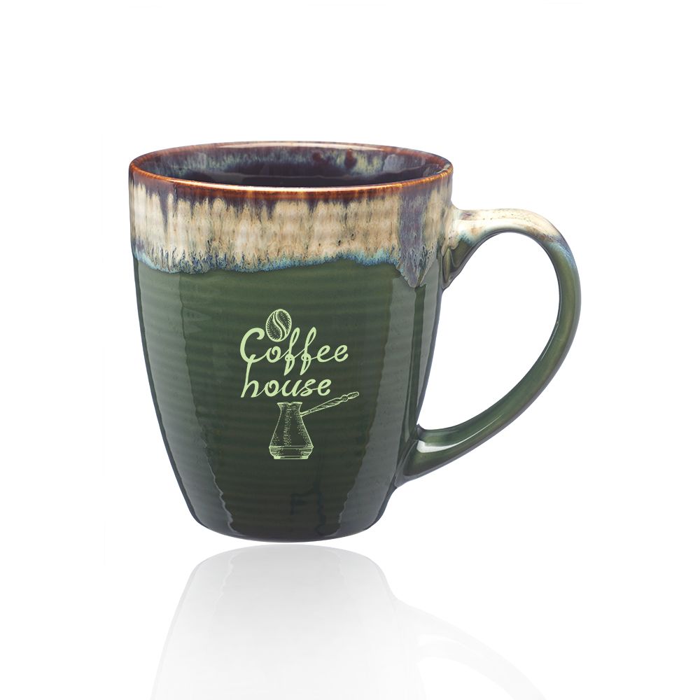 Picture of 17 oz. Water Color Drip Ceramic Mugs