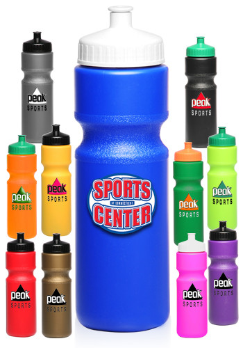 Picture of 28 Oz. Push Cap Plastic Water Bottles