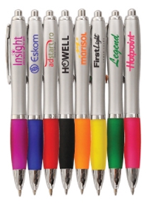 Picture of Curvaceous Grip Satin Click Ballpoint Pen