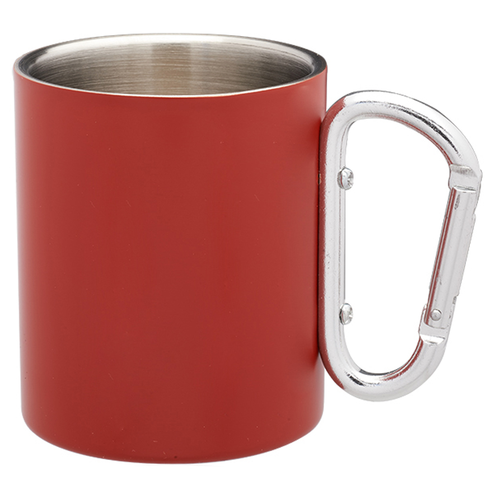 Picture of 10 Oz. Carabiner Handle Stainless Steel Mugs