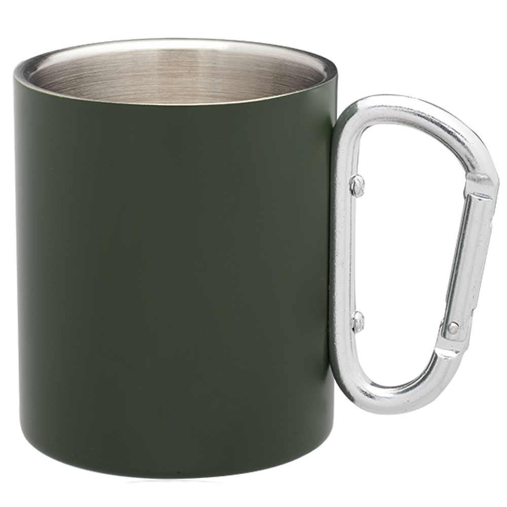 Picture of 10 Oz. Carabiner Handle Stainless Steel Mugs