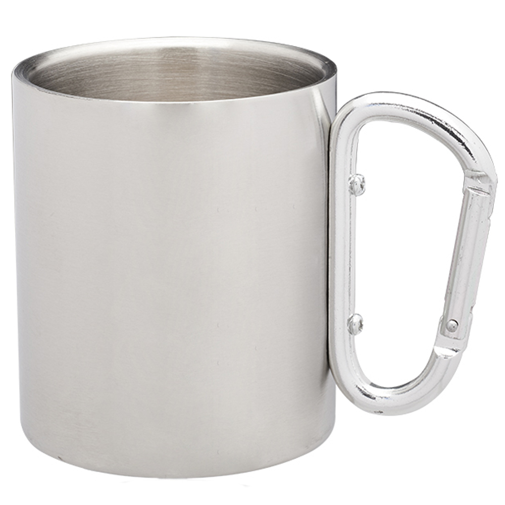 Picture of 10 Oz. Carabiner Handle Stainless Steel Mugs