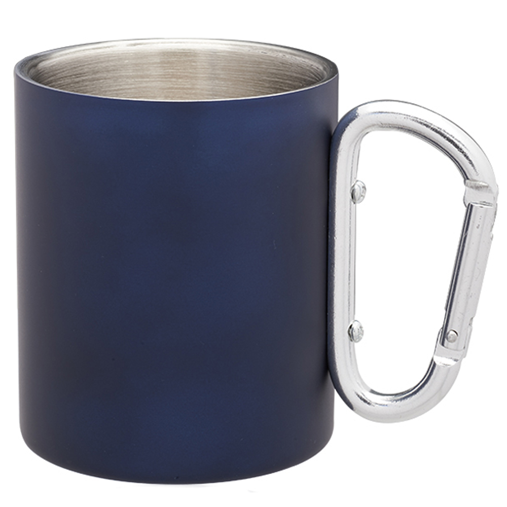 Picture of 10 Oz. Carabiner Handle Stainless Steel Mugs