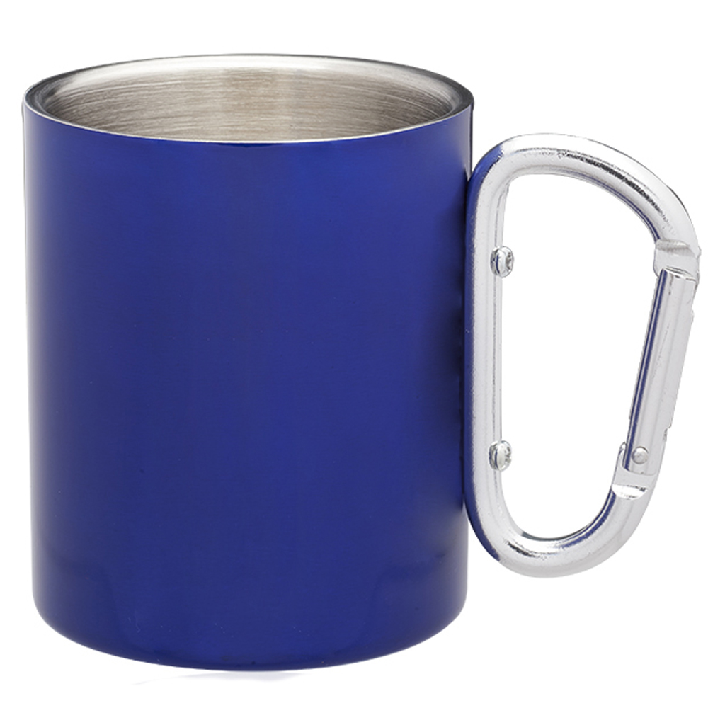 Picture of 10 Oz. Carabiner Handle Stainless Steel Mugs