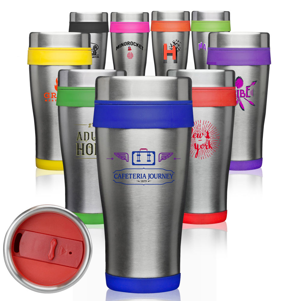Picture of 16 Oz. Insulated Stainless Steel Travel Mugs