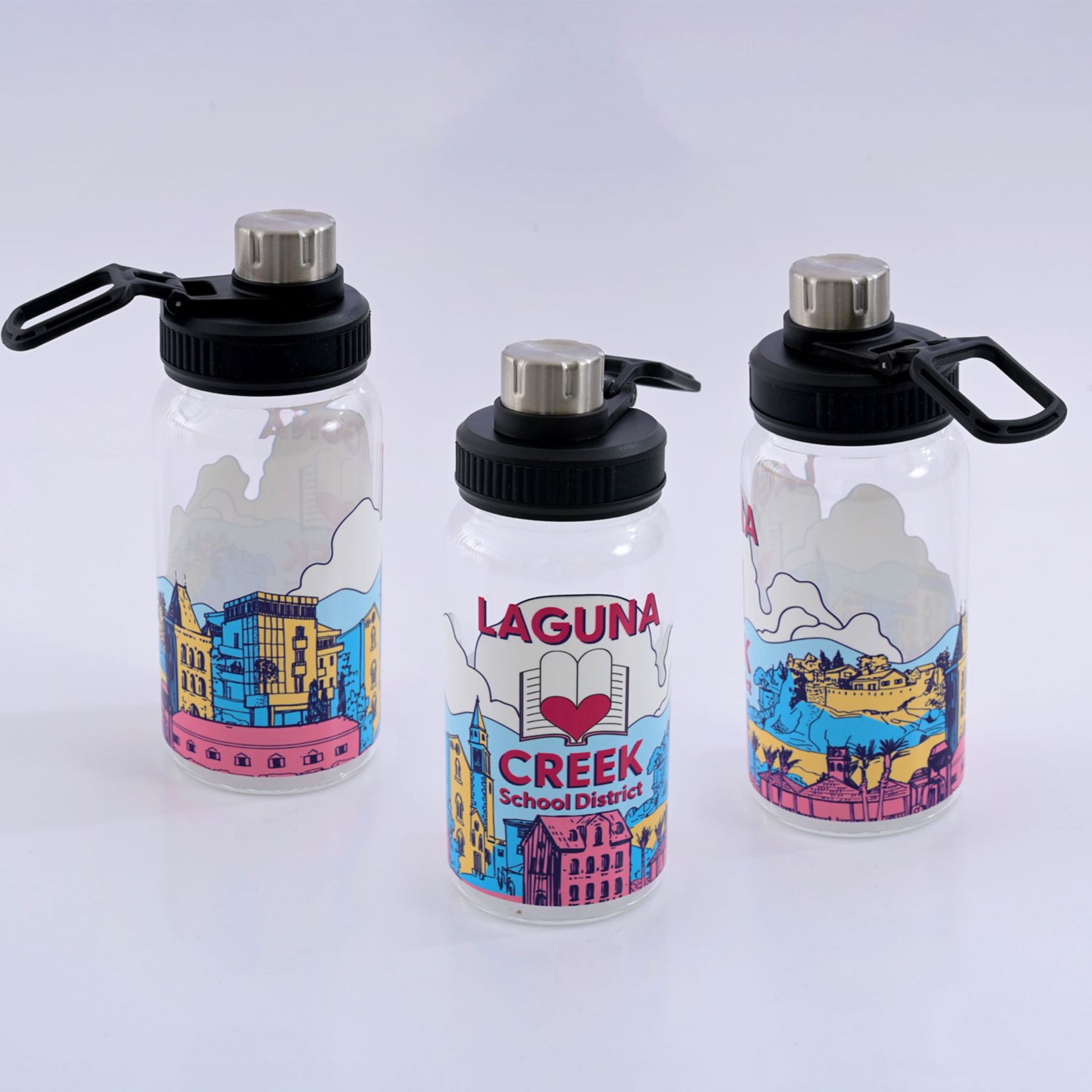 Picture of Full Color Glass Bottle 20 Oz