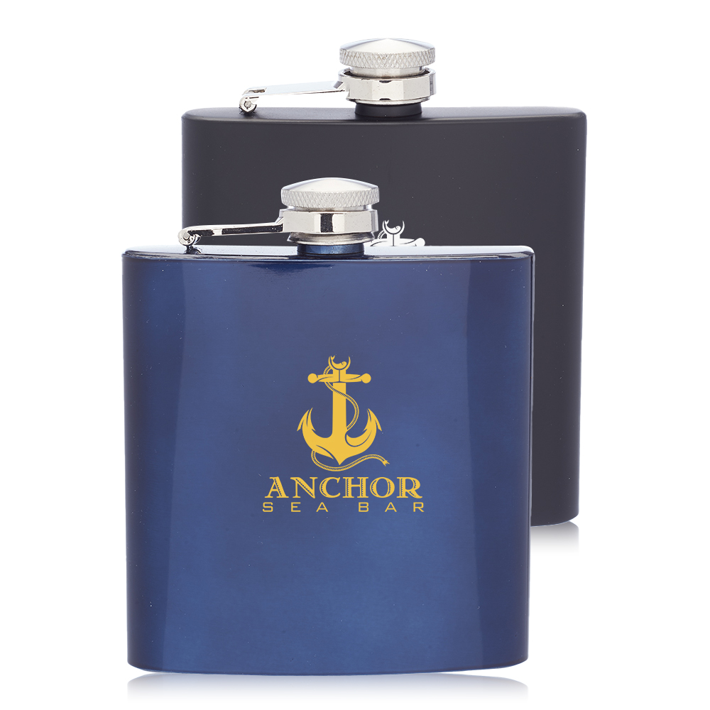 Picture of 6 Oz. Murano Stainless Steel Hip Flasks