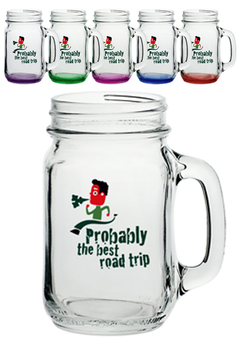 Picture of 16 oz. Import Mason Jars with Handles