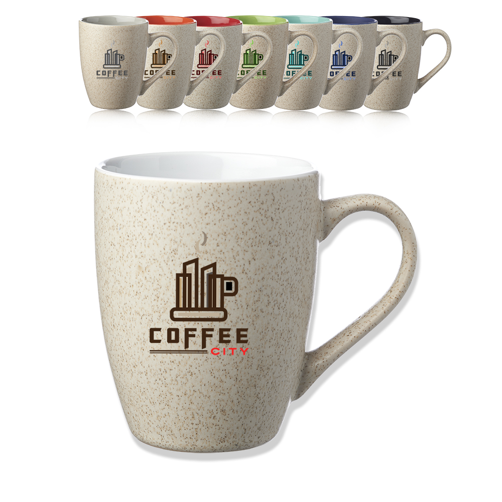 Picture of 10 oz. Sesame Speckled Two Tone Coffee Mugs