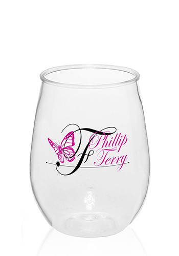 Picture of 10 Oz. Stemless Plastic Wine Glasses