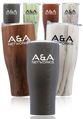 Picture of 27 Oz. Stainless Steel Tumblers w/Clear Push Lids