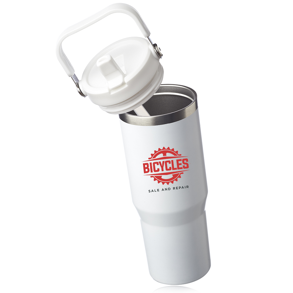 Picture of 30 oz. Bronx Stainless Travel Mug with Carrying Handle