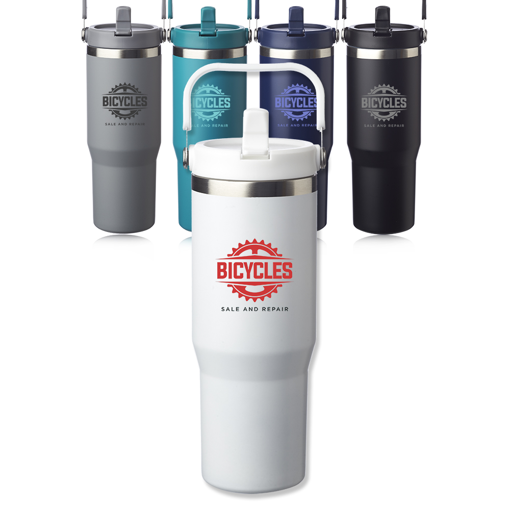 Picture of 30 oz. Bronx Stainless Travel Mug with Carrying Handle