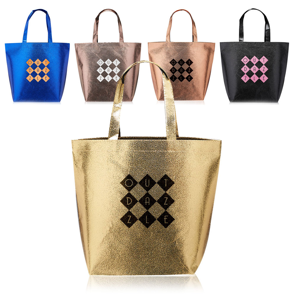 Picture of New Castle Non-Woven Metallic Tote Bags