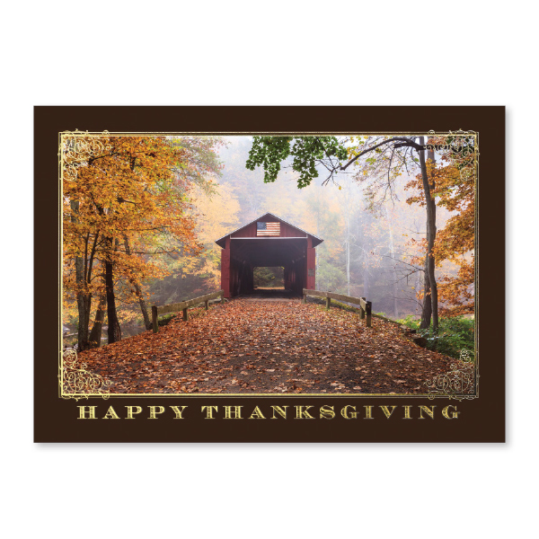 Picture of Autumn Pathway Holiday Card