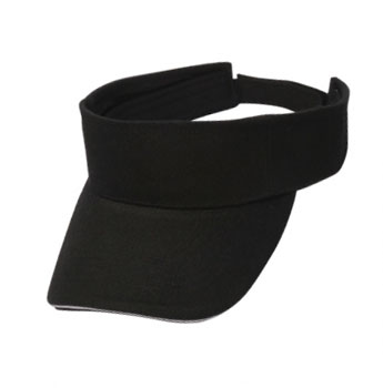 Picture of Solid Color Brushed Cotton Sandwich Visors