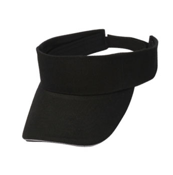 Picture of Solid Color Brushed Cotton Sandwich Visors
