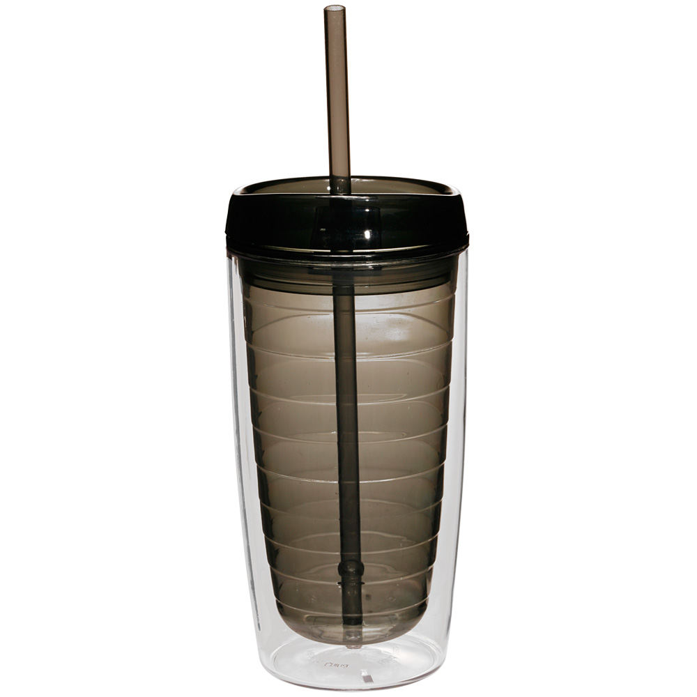Picture of 16 Oz. Double Wall Acrylic Tumblers W/Straw