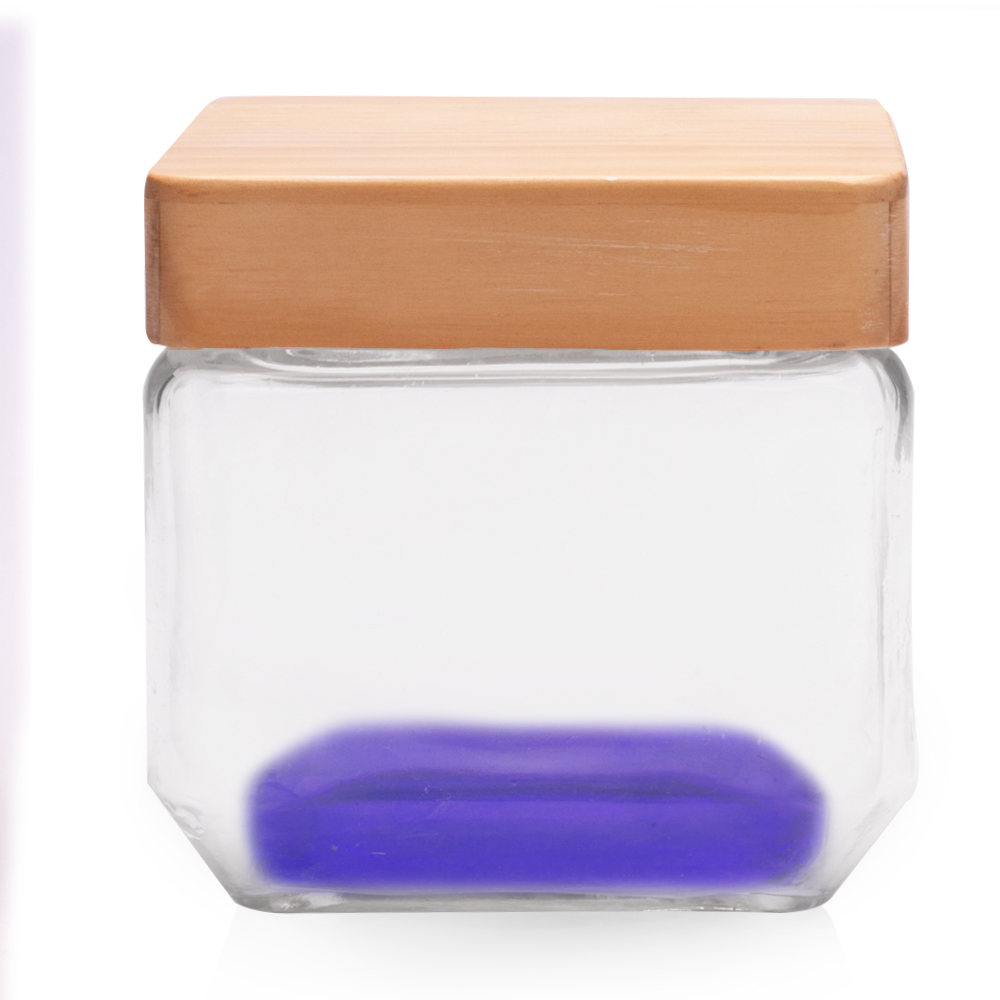 Picture of 27 Oz. Glass Candy Jars with Wooden Lid