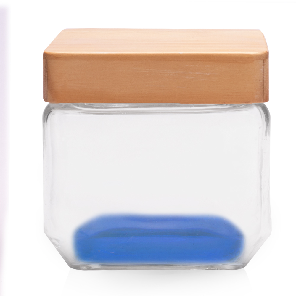 Picture of 27 Oz. Glass Candy Jars with Wooden Lid