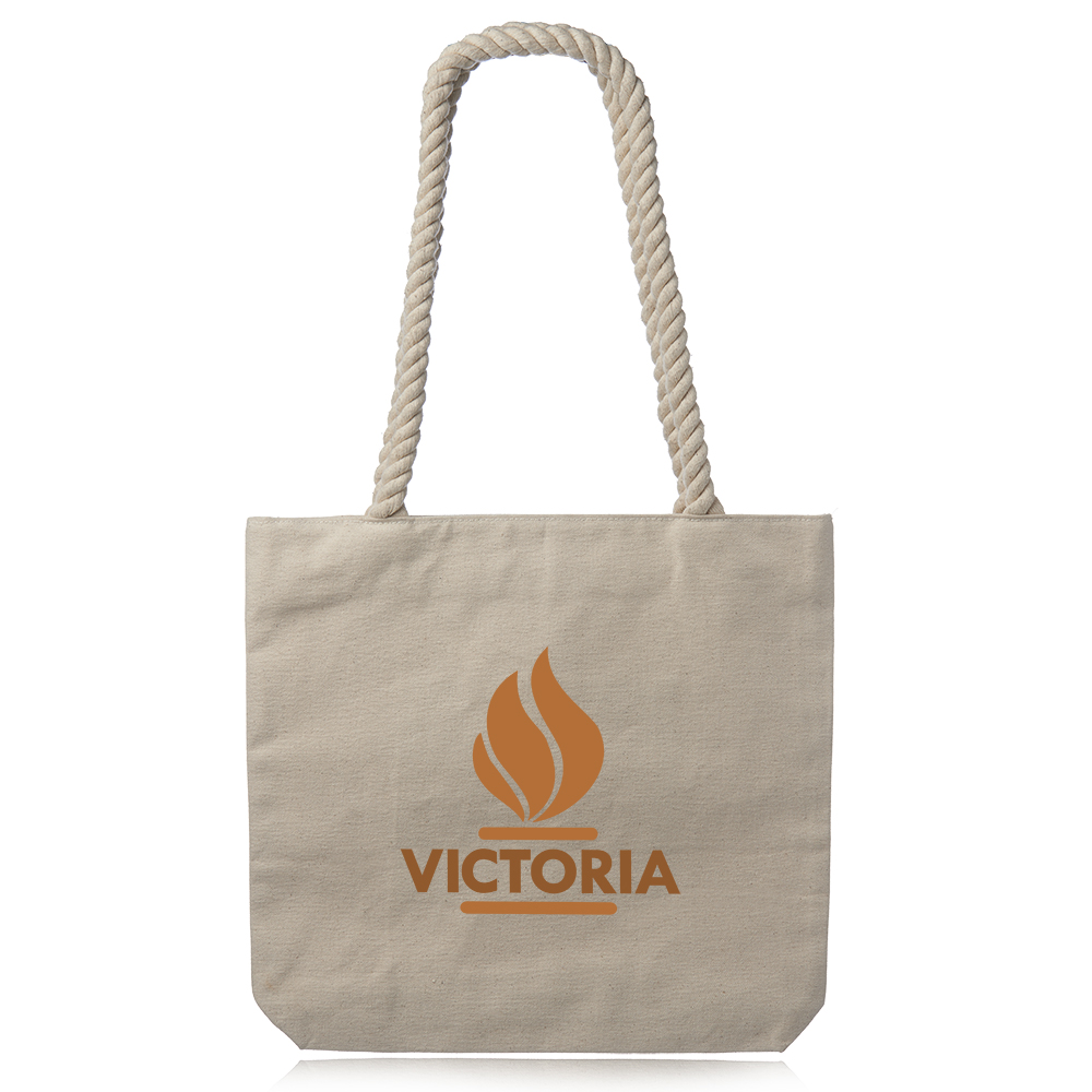 Picture of Pristine Cove Canvas Tote with Rope Handles