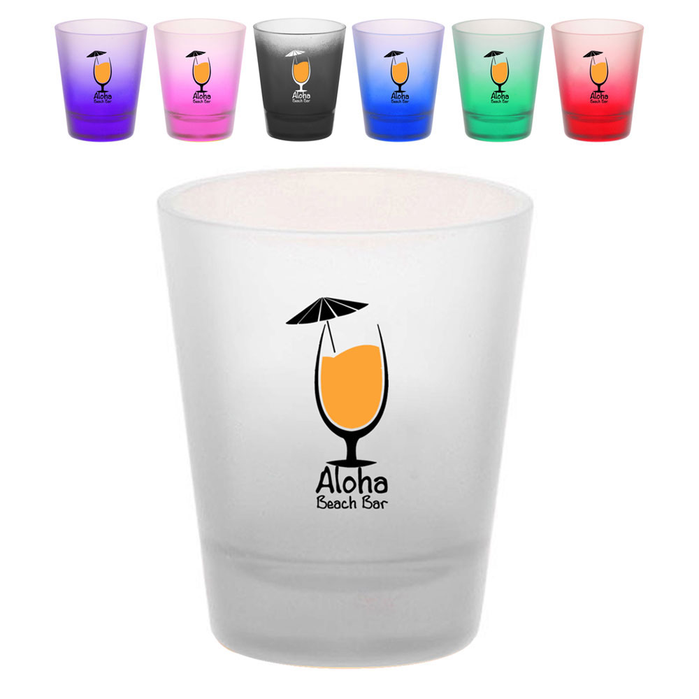 Picture of 2 Oz. Frosted Glass Shot Glasses w/Base