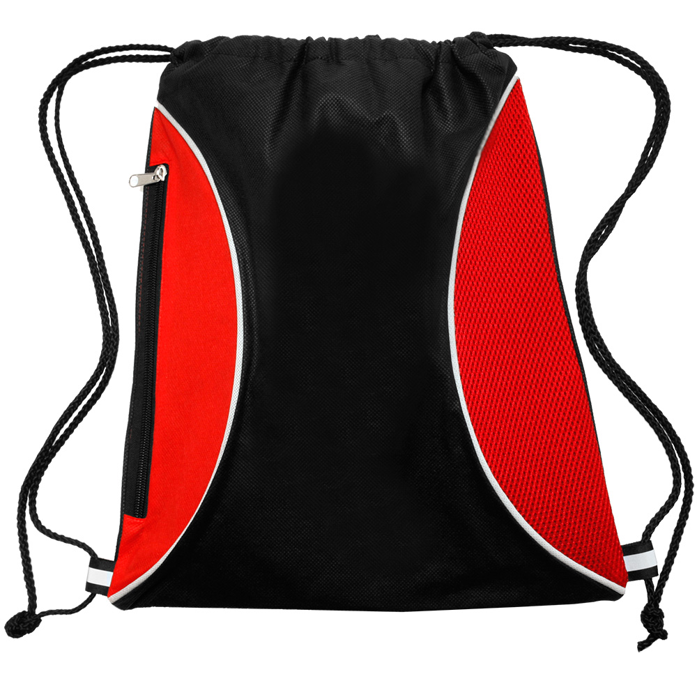 Picture of Zipper Side Drawstring Backpacks