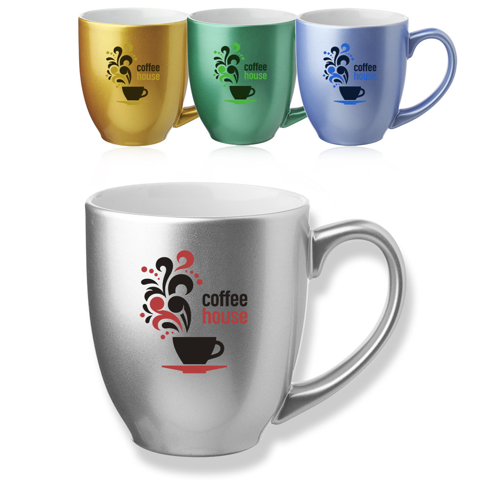 Picture of 16 oz. Metallic Bistro Coffee Mugs