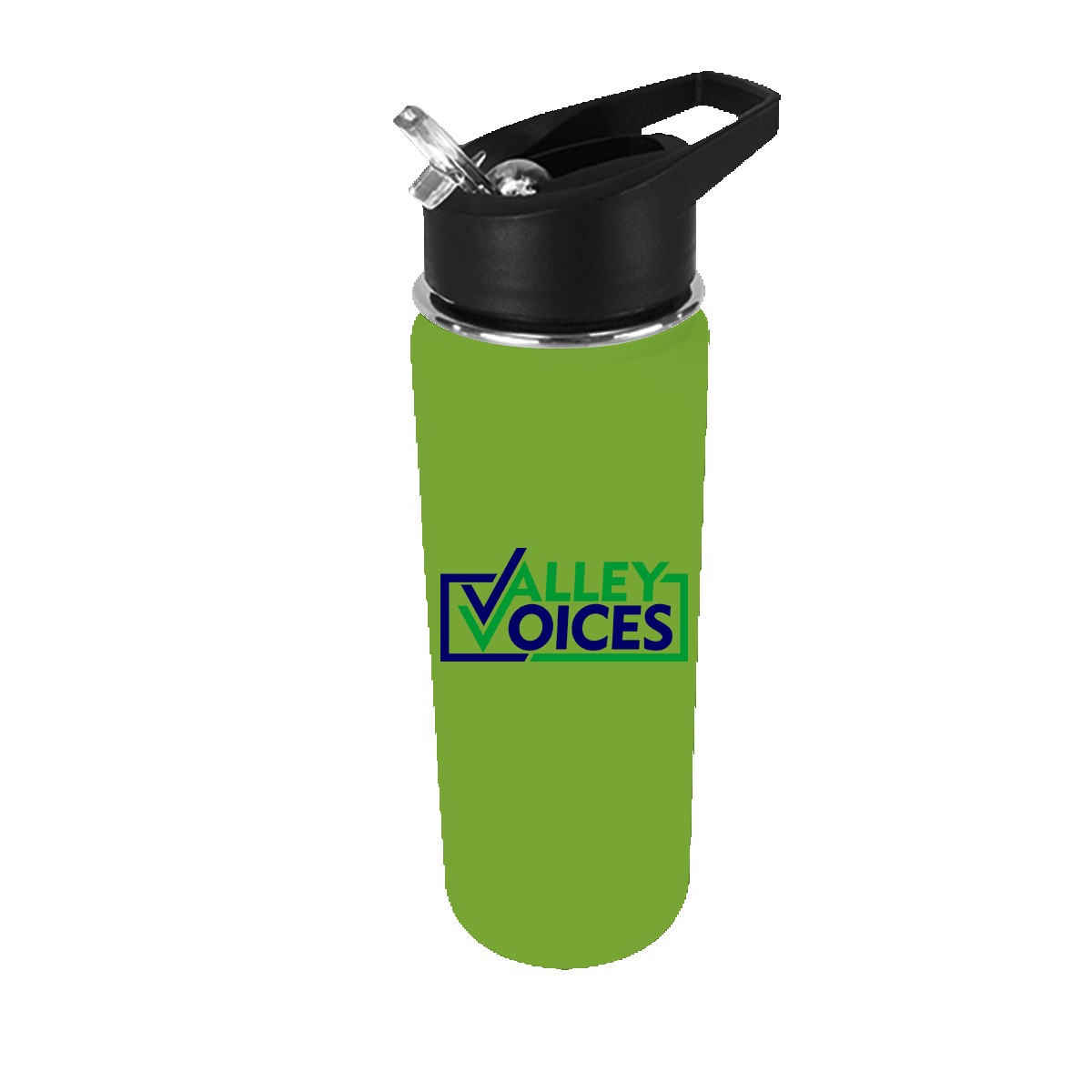 Picture of 20 Oz. Halcyon® Sports Bottle w/Flip Straw Lid (Full Color Digital)