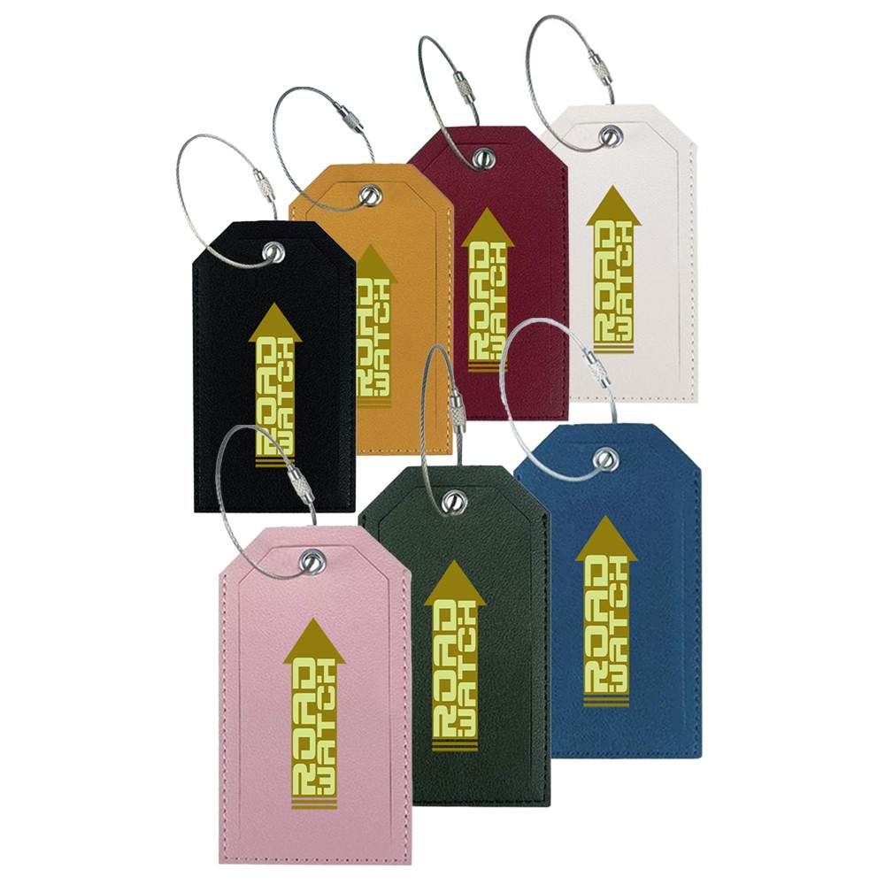 Picture of Leather Travel Luggage Tag For Suitcase