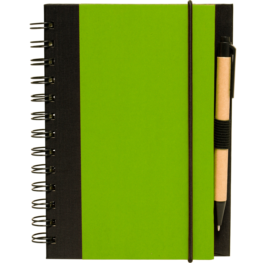 Picture of 5" x 7" Eco Friendly Spiral Notebook and Pen