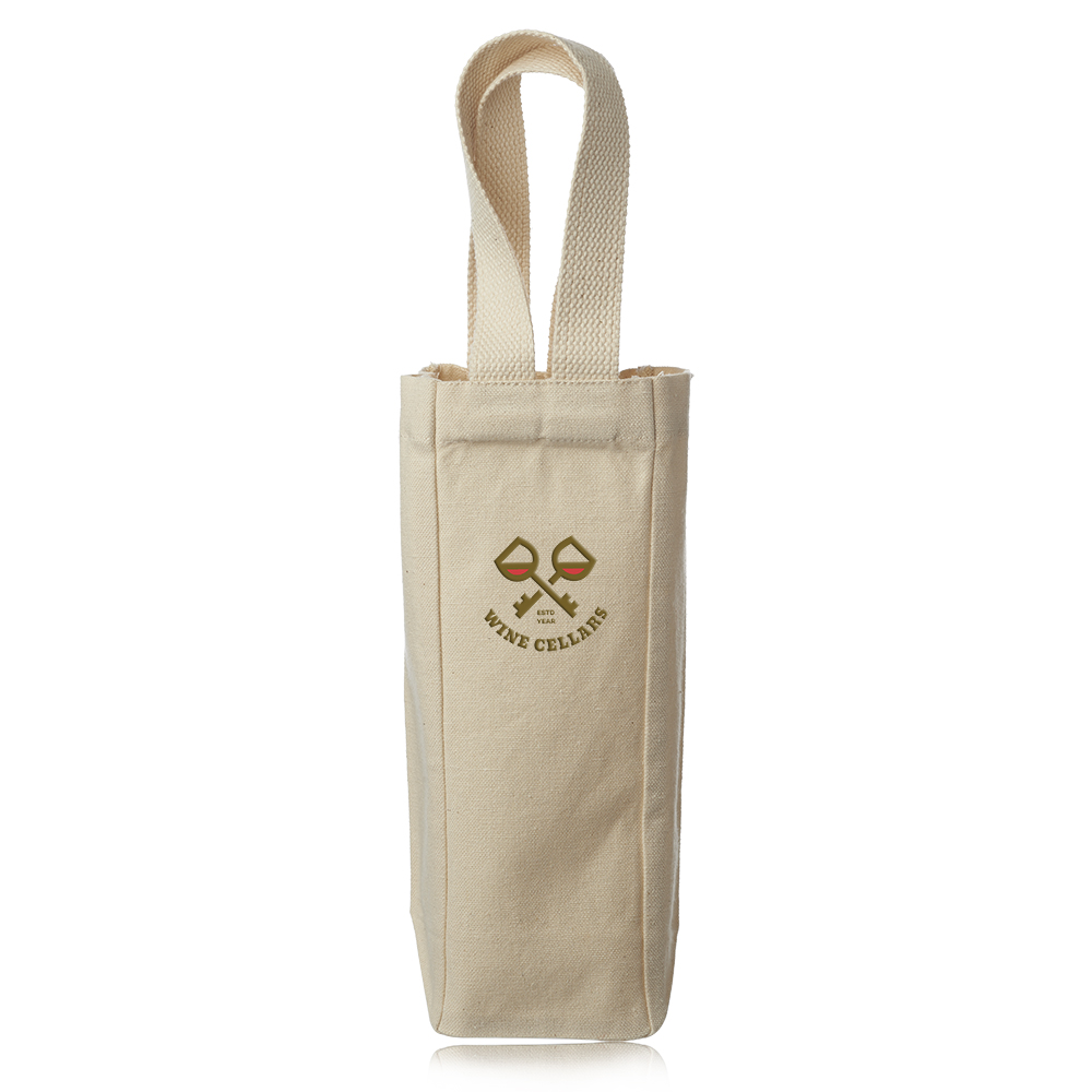 Picture of Lolo Single Bottle Canvas Wine Totes